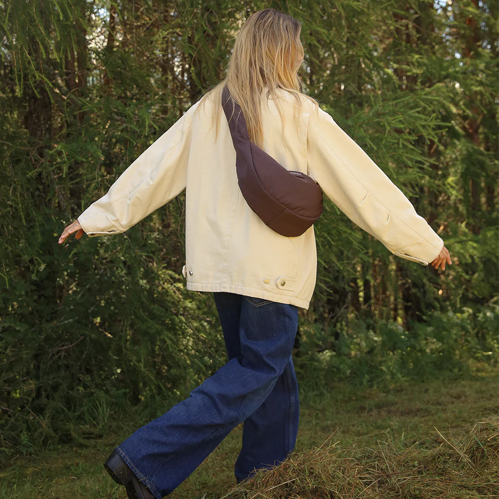 Studio Noos Mini Crossbody Bag 'Puffy' Brown - Image 7