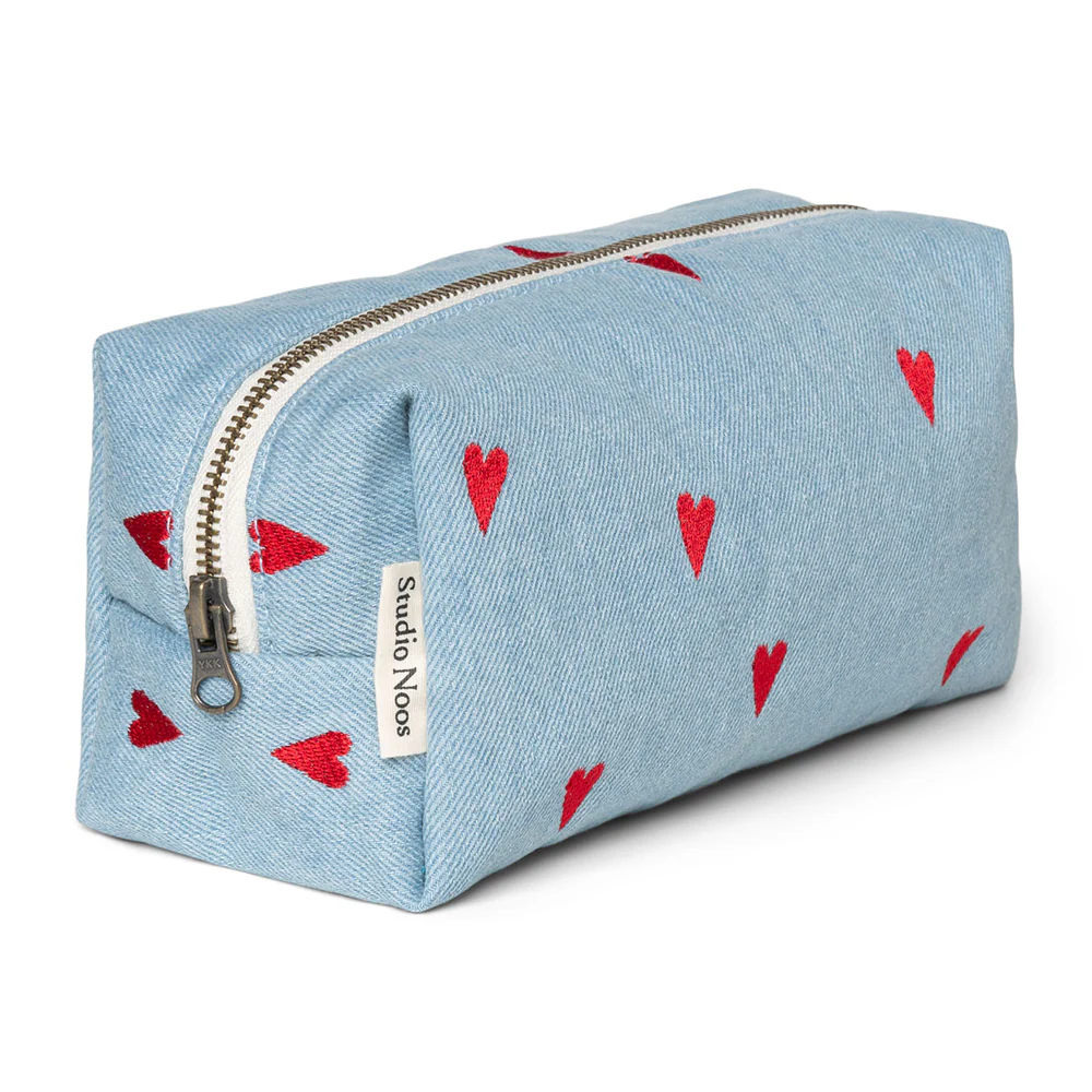 Studio Noos  Necessaire 'Denim' Hearts - Image 2