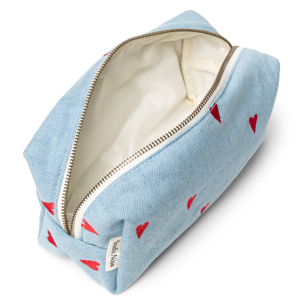 Studio Noos  Necessaire 'Denim' Hearts - Image 3