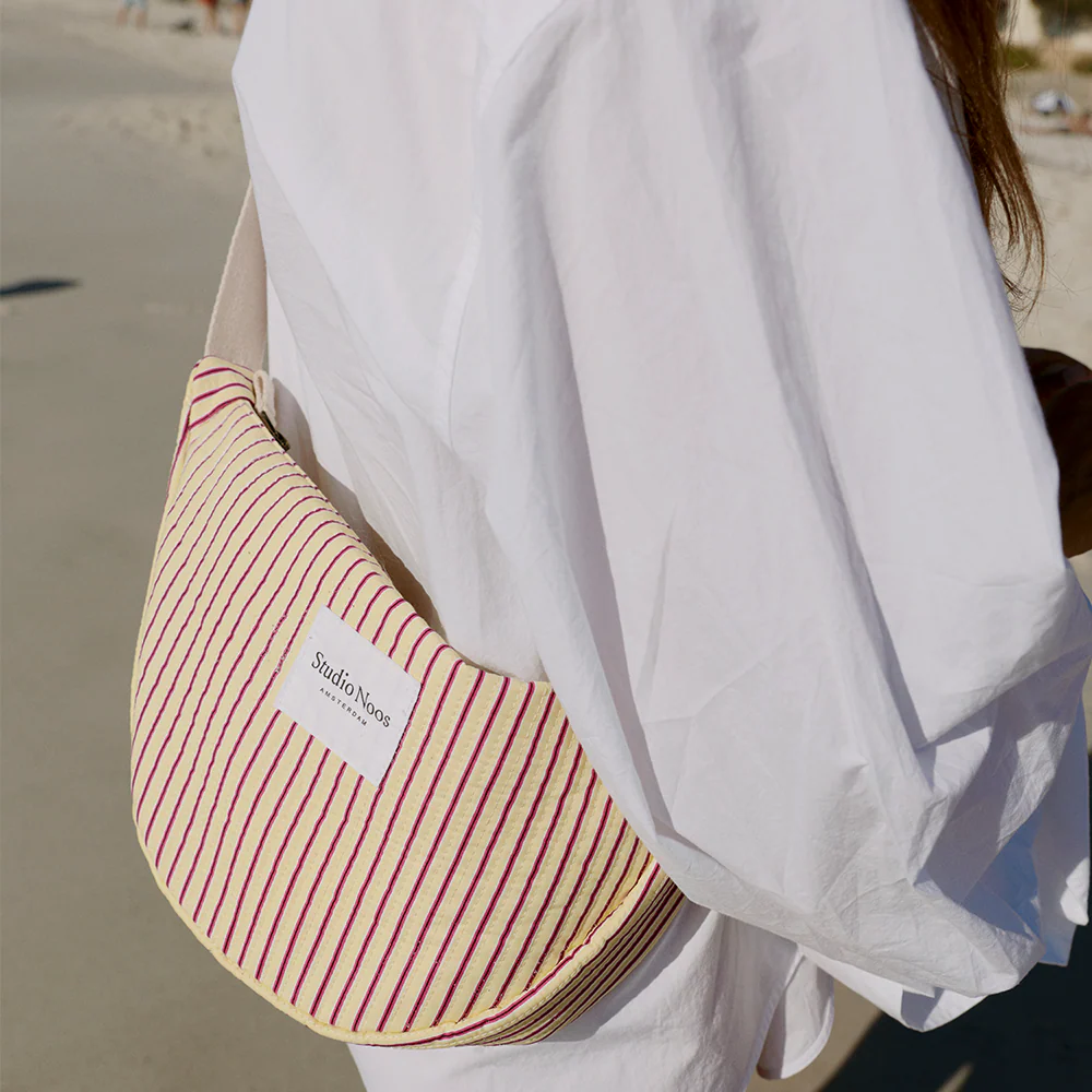 Studio Noos Gürteltasche für Erwachsene 'Poplin' Butter Yellow Striped - Image 10