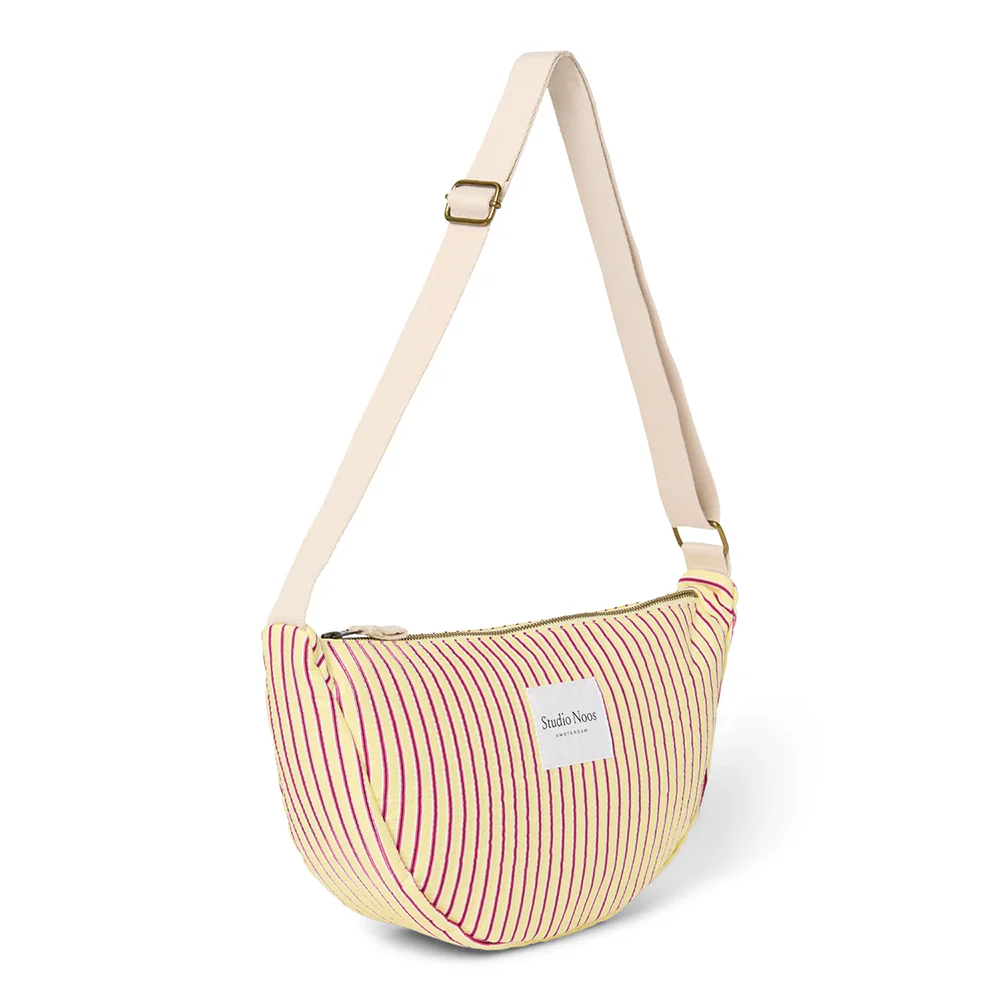 Studio Noos Gürteltasche für Erwachsene 'Poplin' Butter Yellow Striped - Image 2