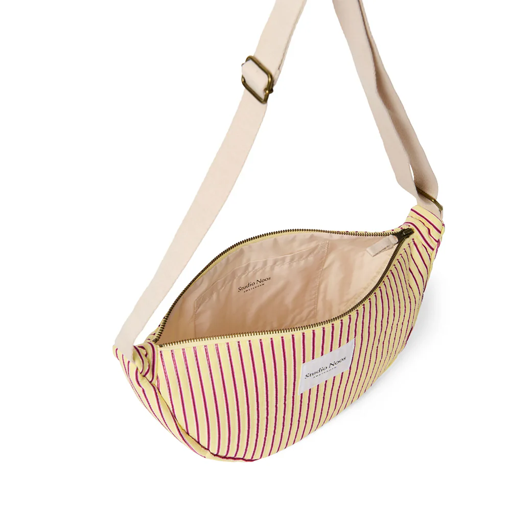 Studio Noos Gürteltasche für Erwachsene 'Poplin' Butter Yellow Striped - Image 4