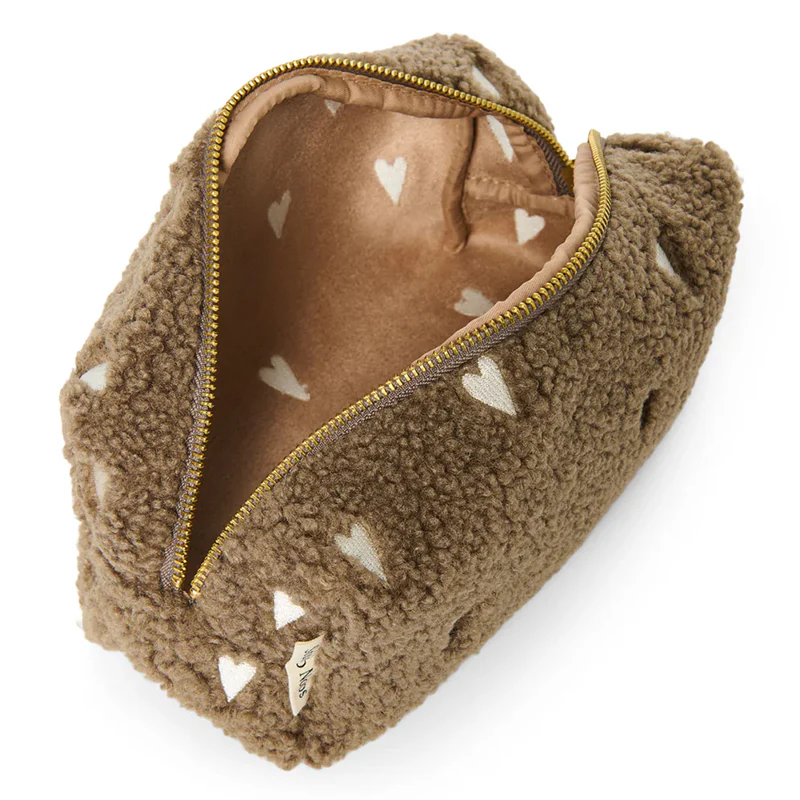 Studio Noos  Necessaire Teddy 'Hearts' Brown - Image 2