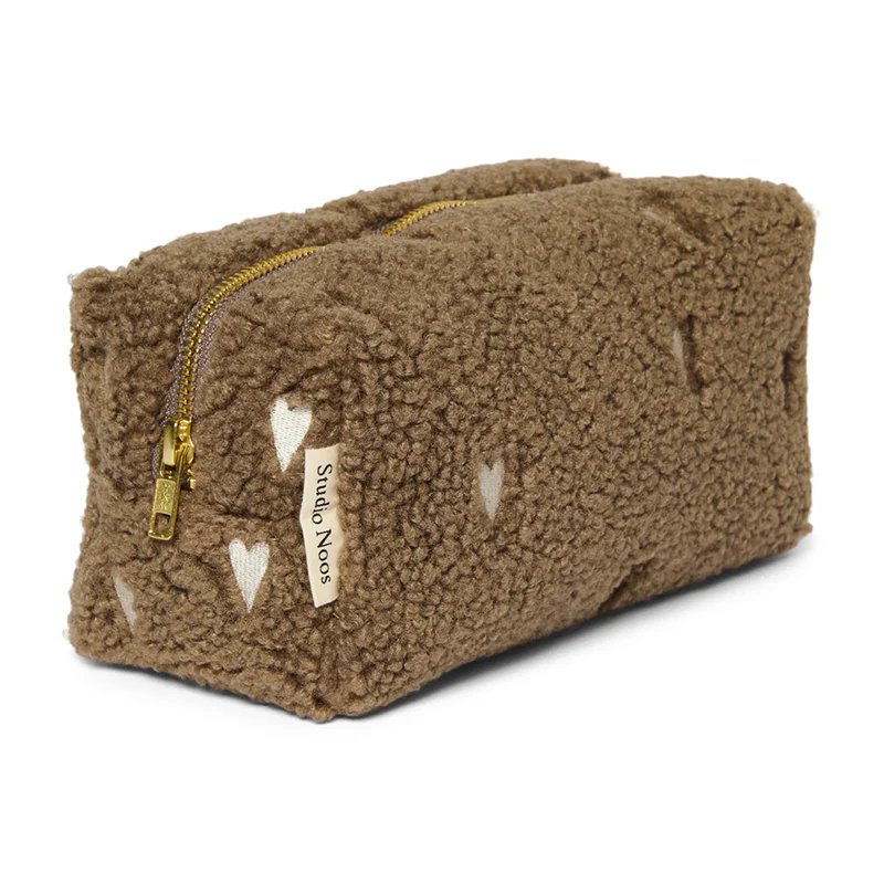 Studio Noos  Necessaire Teddy 'Hearts' Brown - Image 3