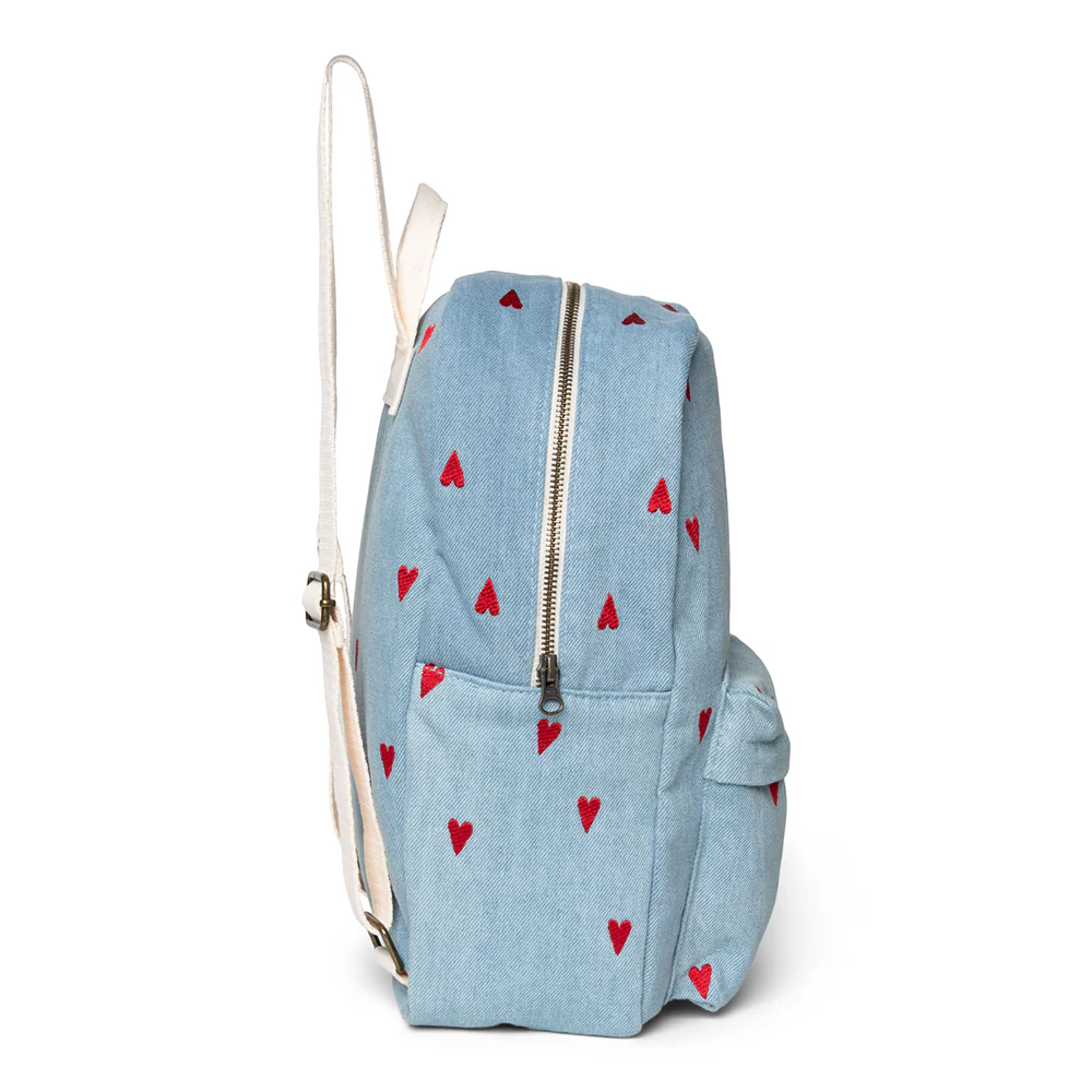 Studio Noos Rucksack Midi 'Denim' Hearts - Image 2