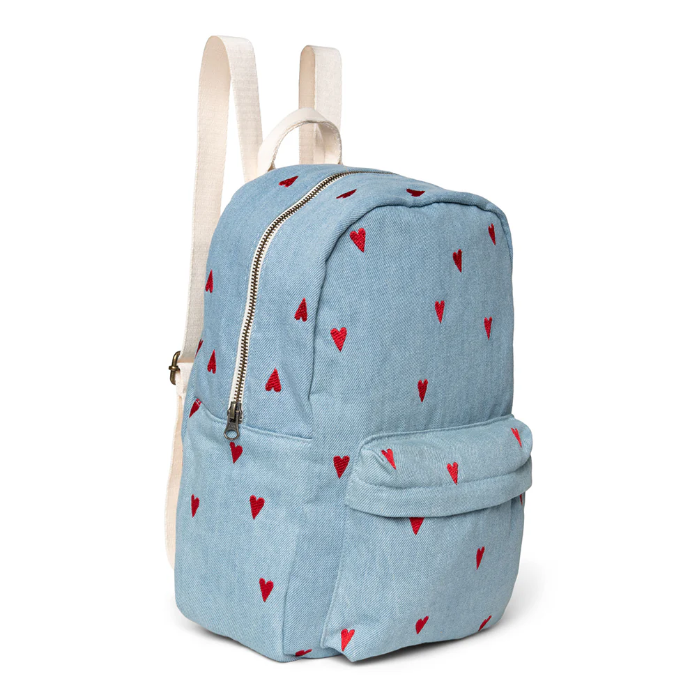 Studio Noos Rucksack Midi 'Denim' Hearts - Image 4
