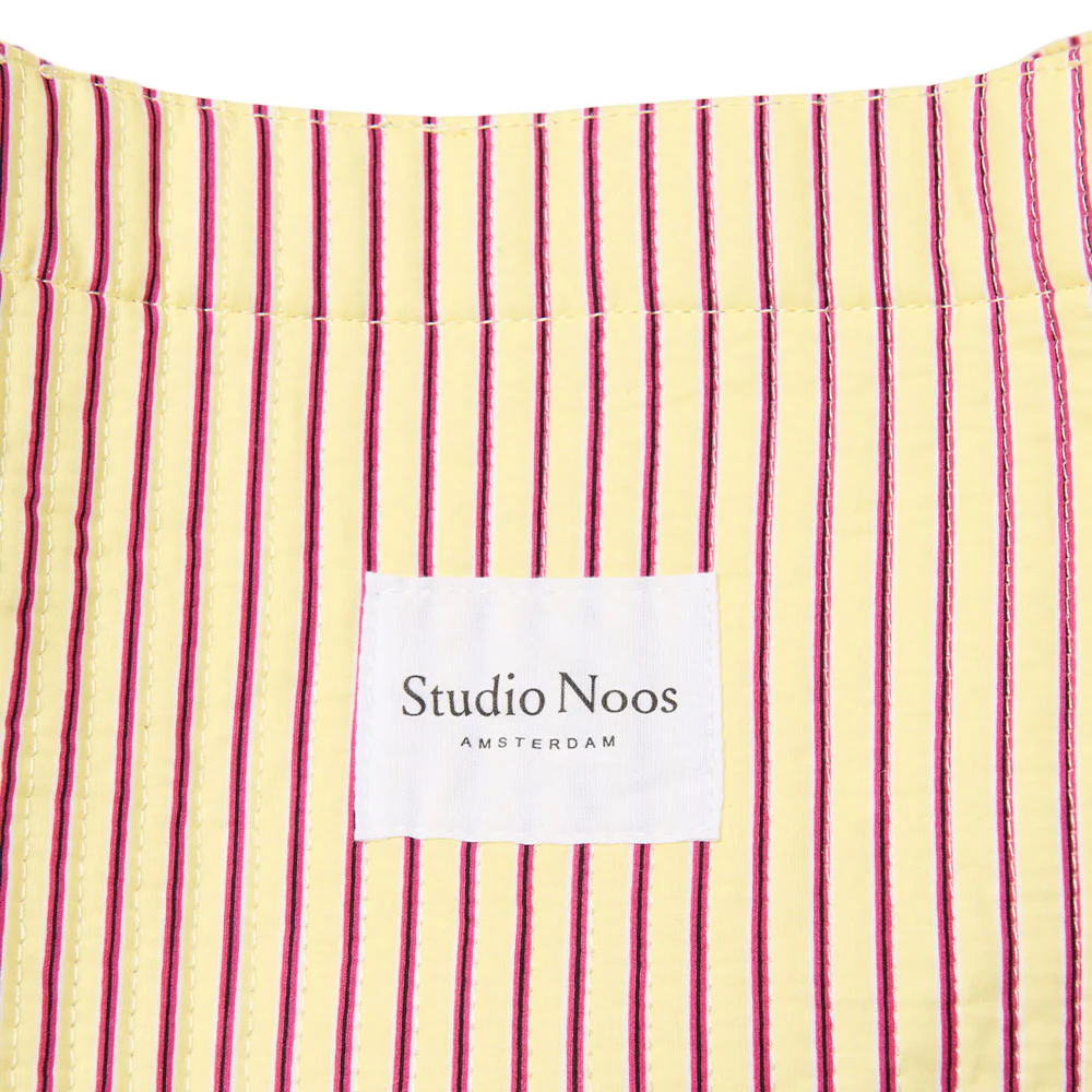 Studio Noos  Tragetasche 'Poplin Mom Bag' Butter Yellow Striped - Image 7