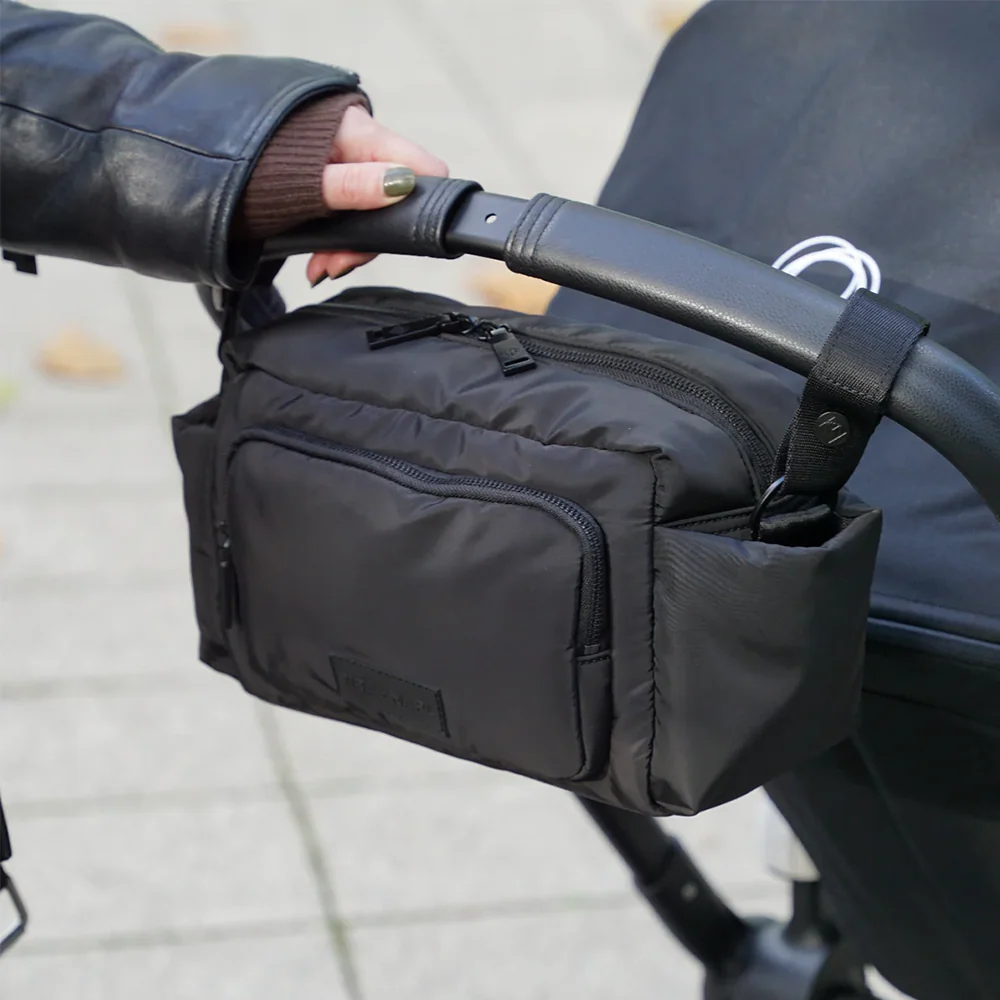TIBA + MARL Kinderwagen Organizer 'Inka' Black Woven - Image 4