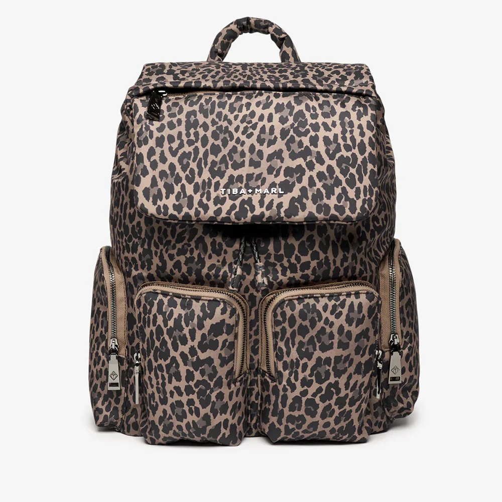 TIBA + MARL  Wickelrucksack mit Wickelunterlage 'Alto'  Leopard - Image 3