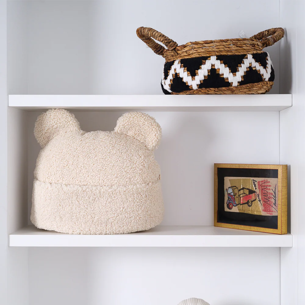 Wigiwama Kissen mit Tasche 'Teddy'  Cream White - Image 3