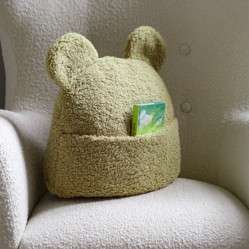 Wigiwama Kissen mit Tasche 'Teddy'  Matcha - Image 2