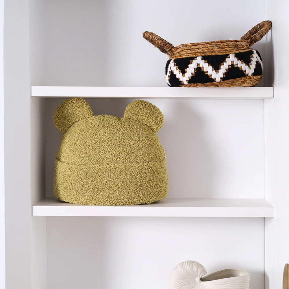 Wigiwama Kissen mit Tasche 'Teddy'  Matcha - Image 4
