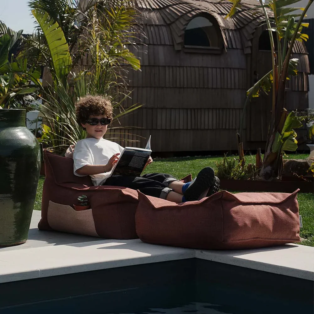 Wigiwama  Outdoor Ottoman Pomegranate - Image 5
