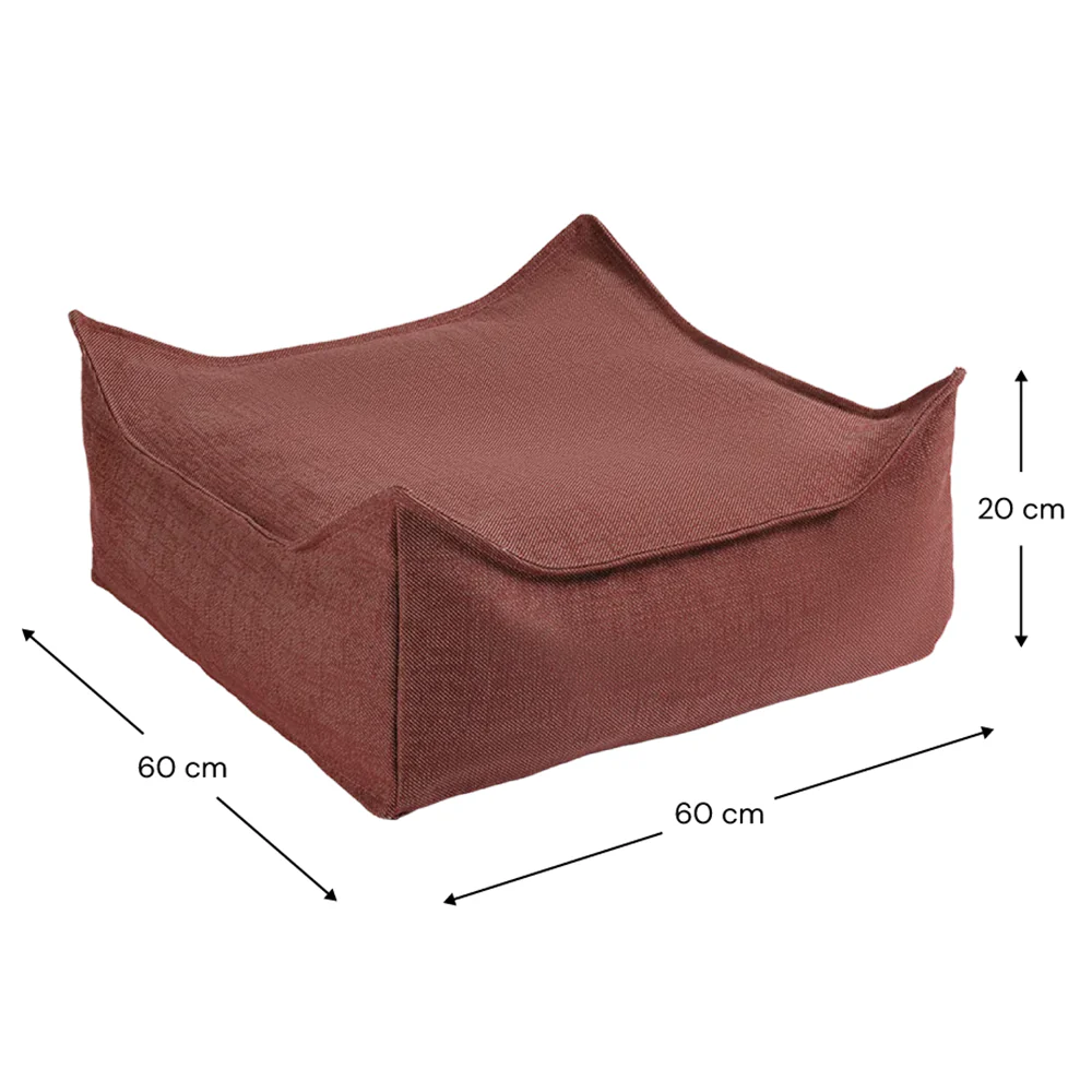 Wigiwama  Outdoor Ottoman Pomegranate - Image 6