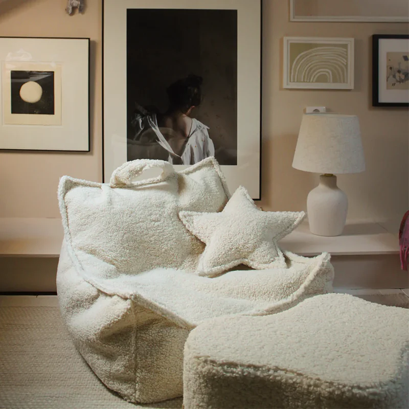 Wigiwama  Sitzsack Beanbag  Cream White - Image 11