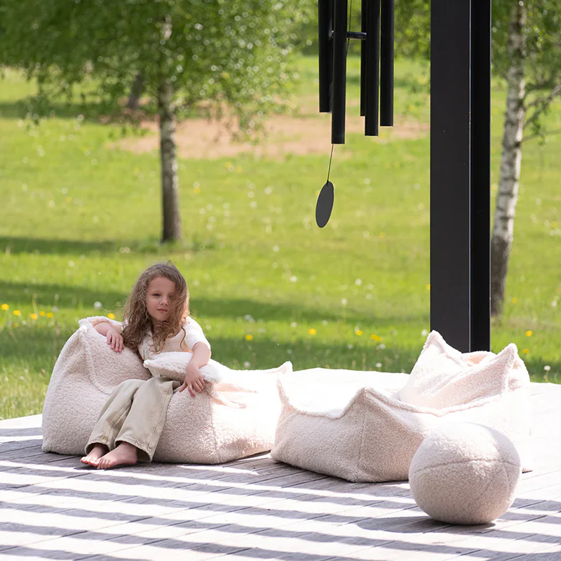 Wigiwama  Sitzsack Beanbag  Cream White - Image 9