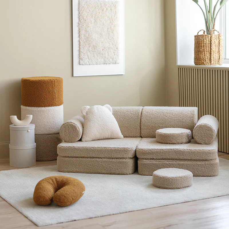 Wigiwama Sofa Teddy Settee Biscuit - Image 11