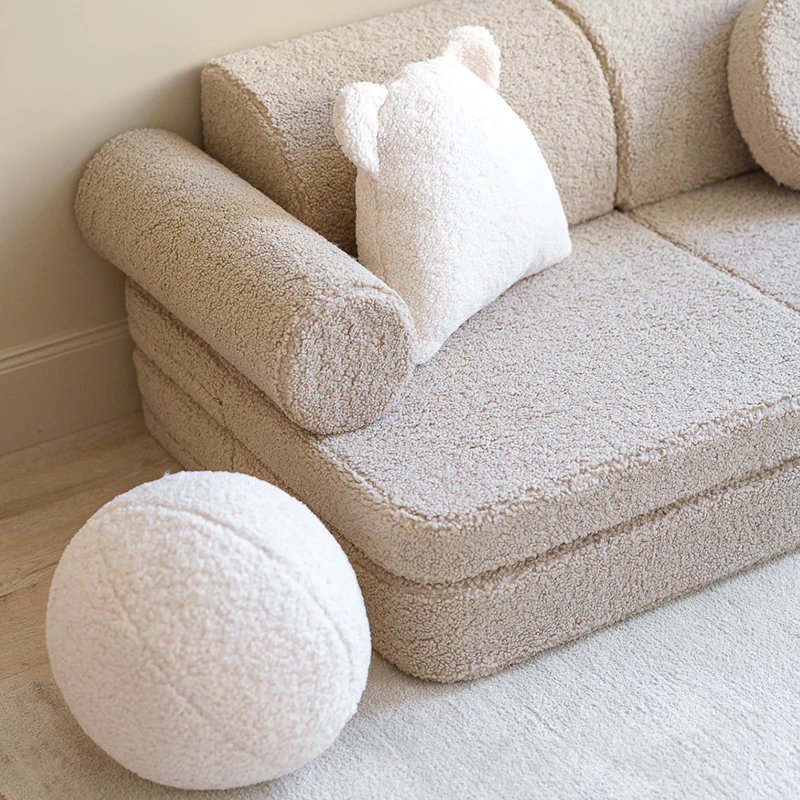 Wigiwama Sofa Teddy Settee Biscuit - Image 7