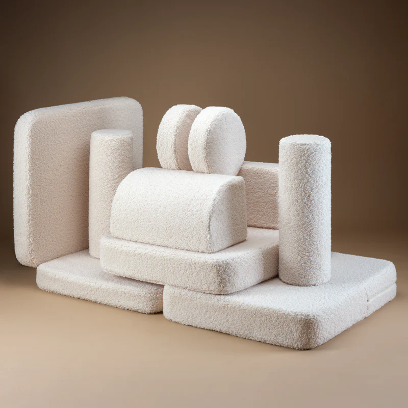 Wigiwama Sofa Teddy Settee Cream White - Image 3