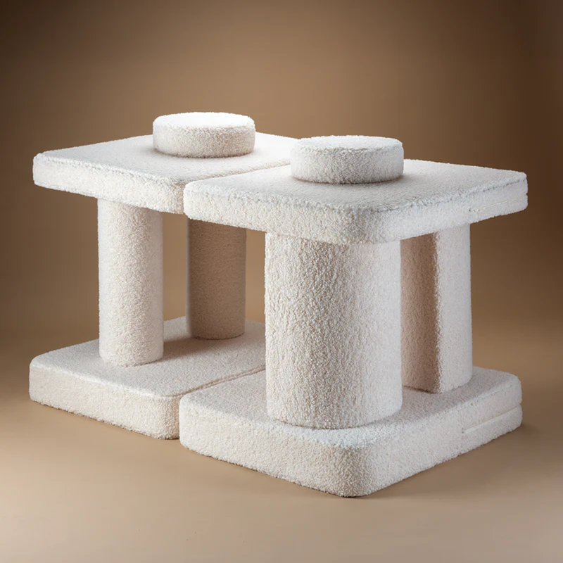 Wigiwama Sofa Teddy Settee Cream White - Image 7