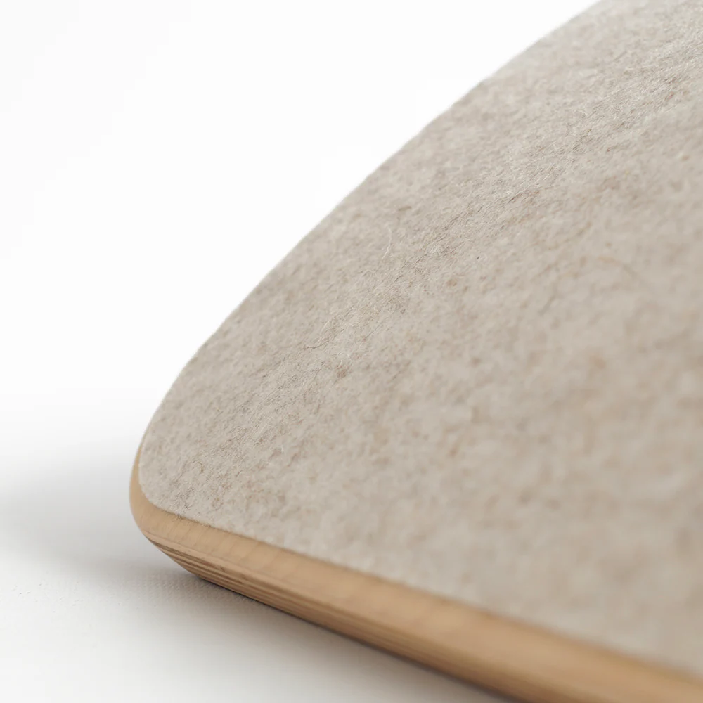Wobbel  Original Balance Board transparent lackiert mit Filz  Wooly - Image 4