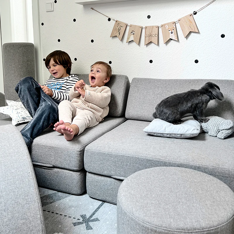 Wonderwuzz Hocker 'PENG POUF PENG' Grauffelo - Image 2