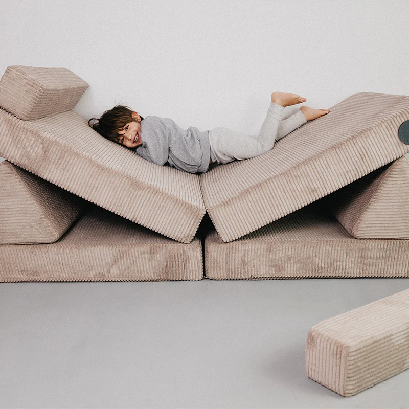Wonderwuzz Spielsofa 'OH SO SOFY Cord' Taupe Nimmersatt - Image 2